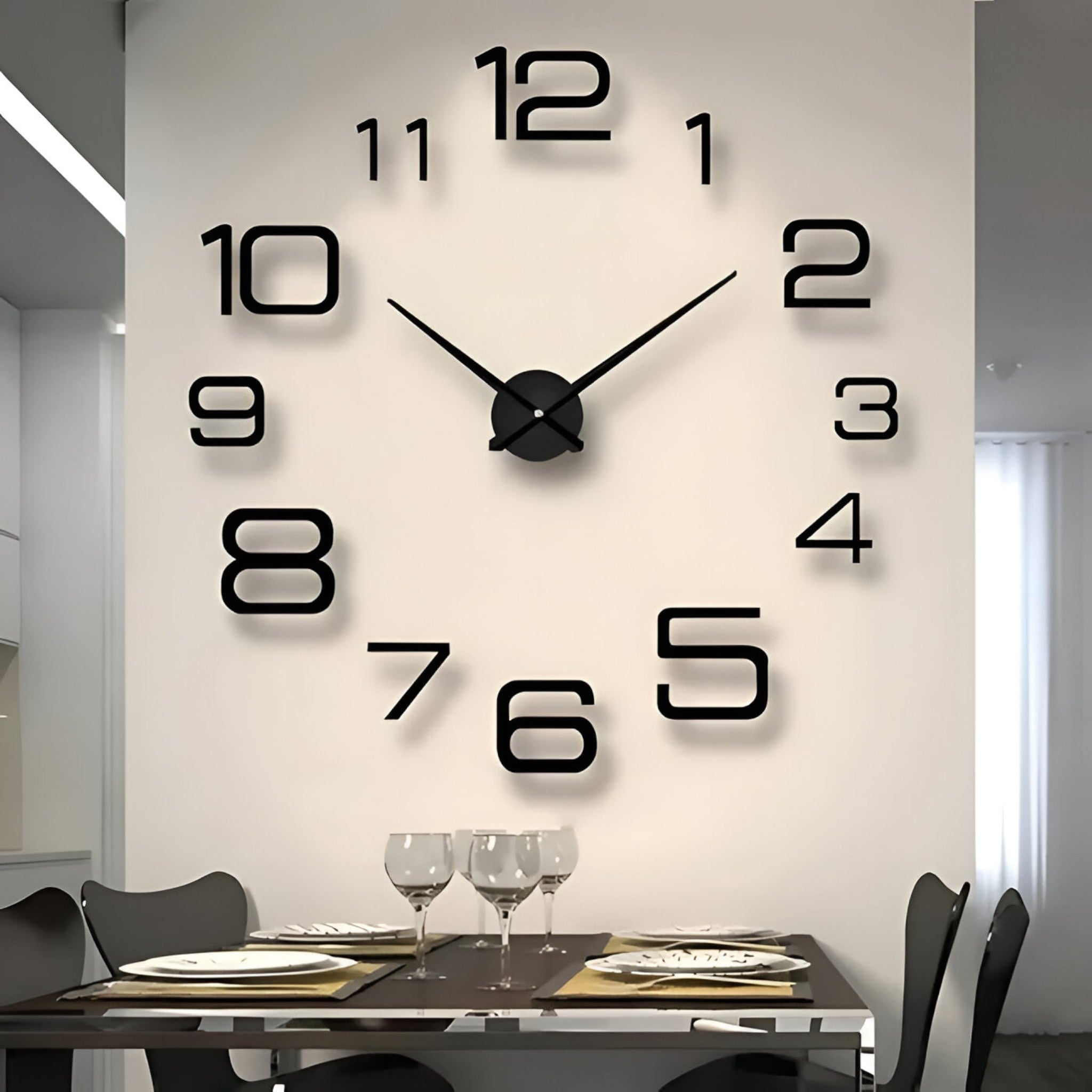 Grande Orologio da Parete Nero Uomo - - orologio orologio parete P354 parete uomo wall clock wall clocks - Concept Palermo