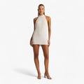 Vestido blanco brillante - Elegancia para cada ocasión para mujer