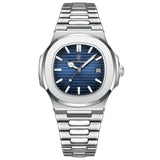 Klassiek Herenhorloge Zilver van Roestvrij Staal - Elegant en van Premium Kwaliteit