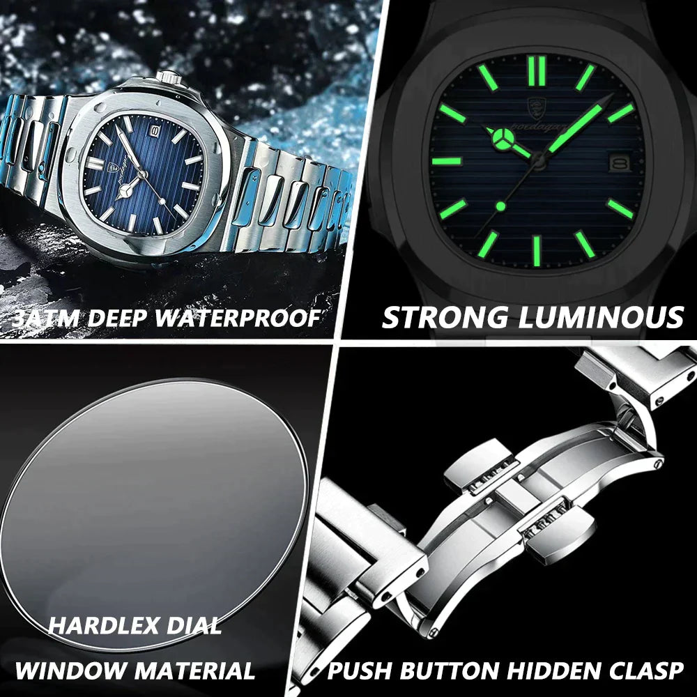 Orologio Classico in Acciaio Inossidabile Uomo - Alta Qualita, Consegna Rapida - - acciaio alle producten collectie heren inossidabile mode orologio orologio acciaio uomo watches - Concept Palermo