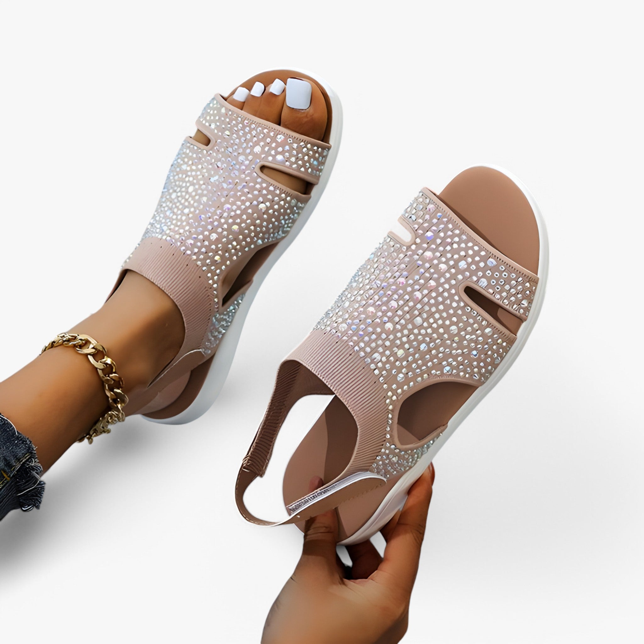 Sandali Ortopedici Donna Ergonomici Traspiranti - Comfort Quotidiano Supporto Arco Plantare - Marrone - comfort donna ergonomico ortopedici quotidiano sandali sandali ortopedici sandals women sandals - Concept Palermo
