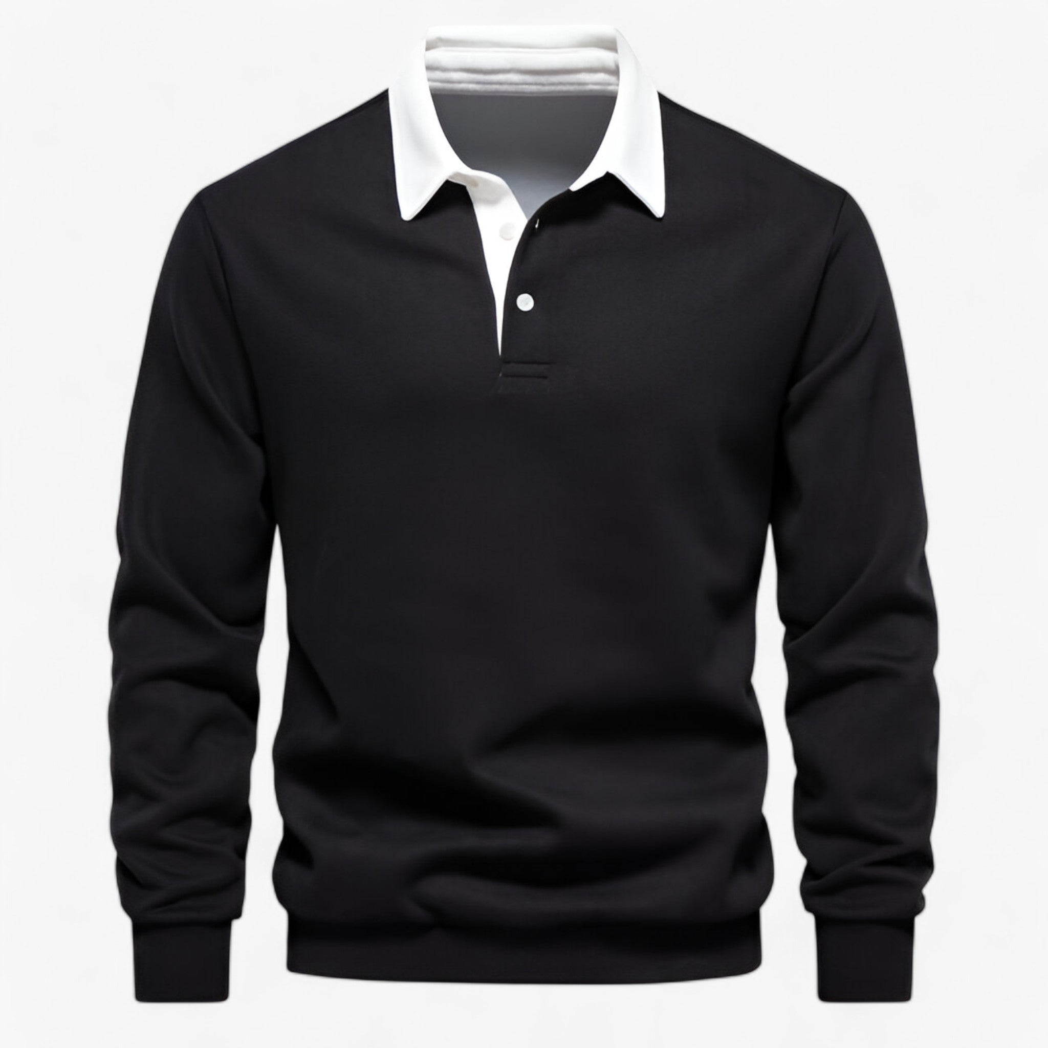 Polo in Fleece - La Scelta Ideale per Comfort e Calore Incomparabili Uomo - Nero - calore CASUAL comfort COTTON fleece Heren incomparabili MEN men's sweater MÄNNER polo polo fleece Polyester Pullover & Jacken scelta Tops - Concept Palermo