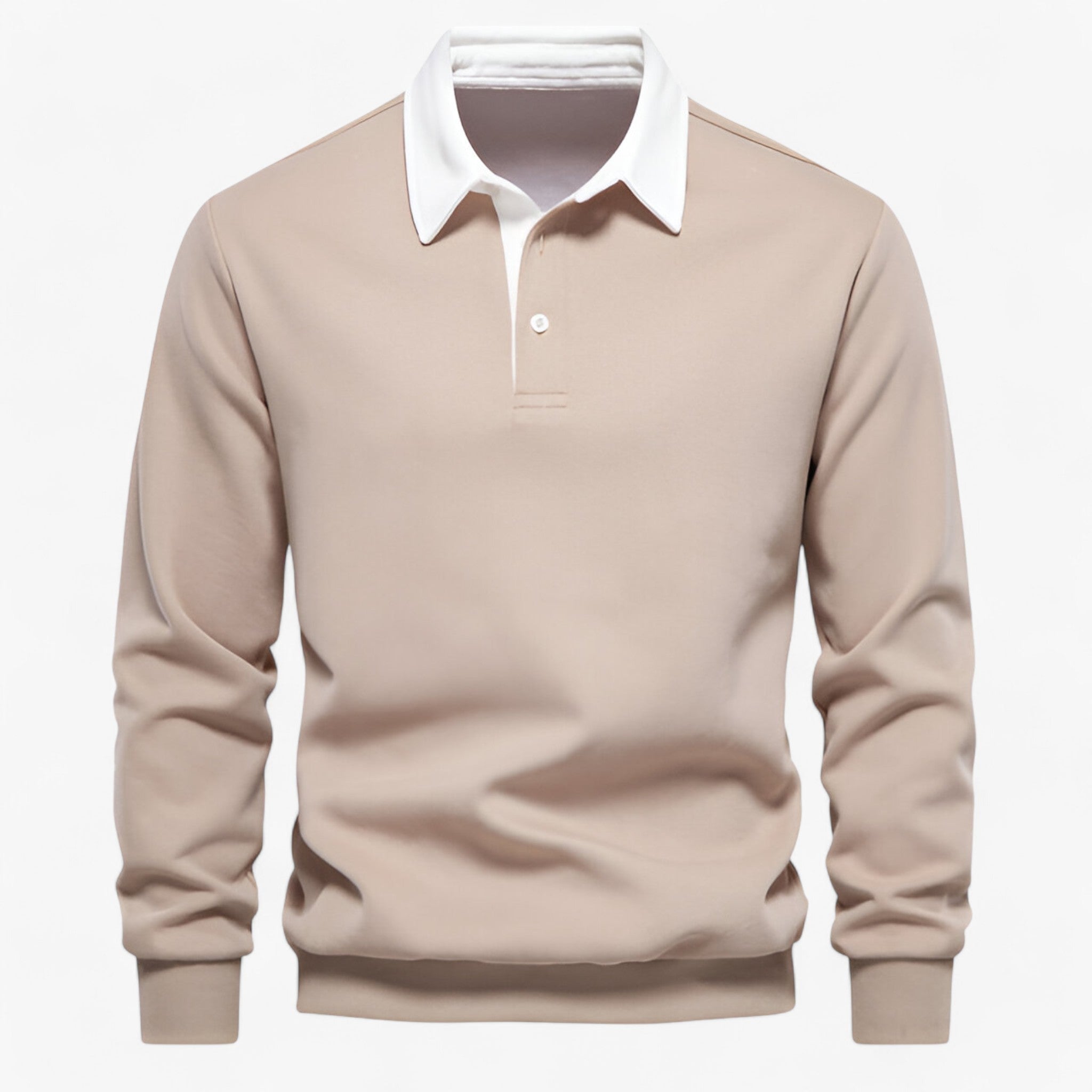Polo in Fleece - La Scelta Ideale per Comfort e Calore Incomparabili Uomo - Beige - calore CASUAL comfort COTTON fleece Heren incomparabili MEN men's sweater MÄNNER polo polo fleece Polyester Pullover & Jacken scelta Tops - Concept Palermo