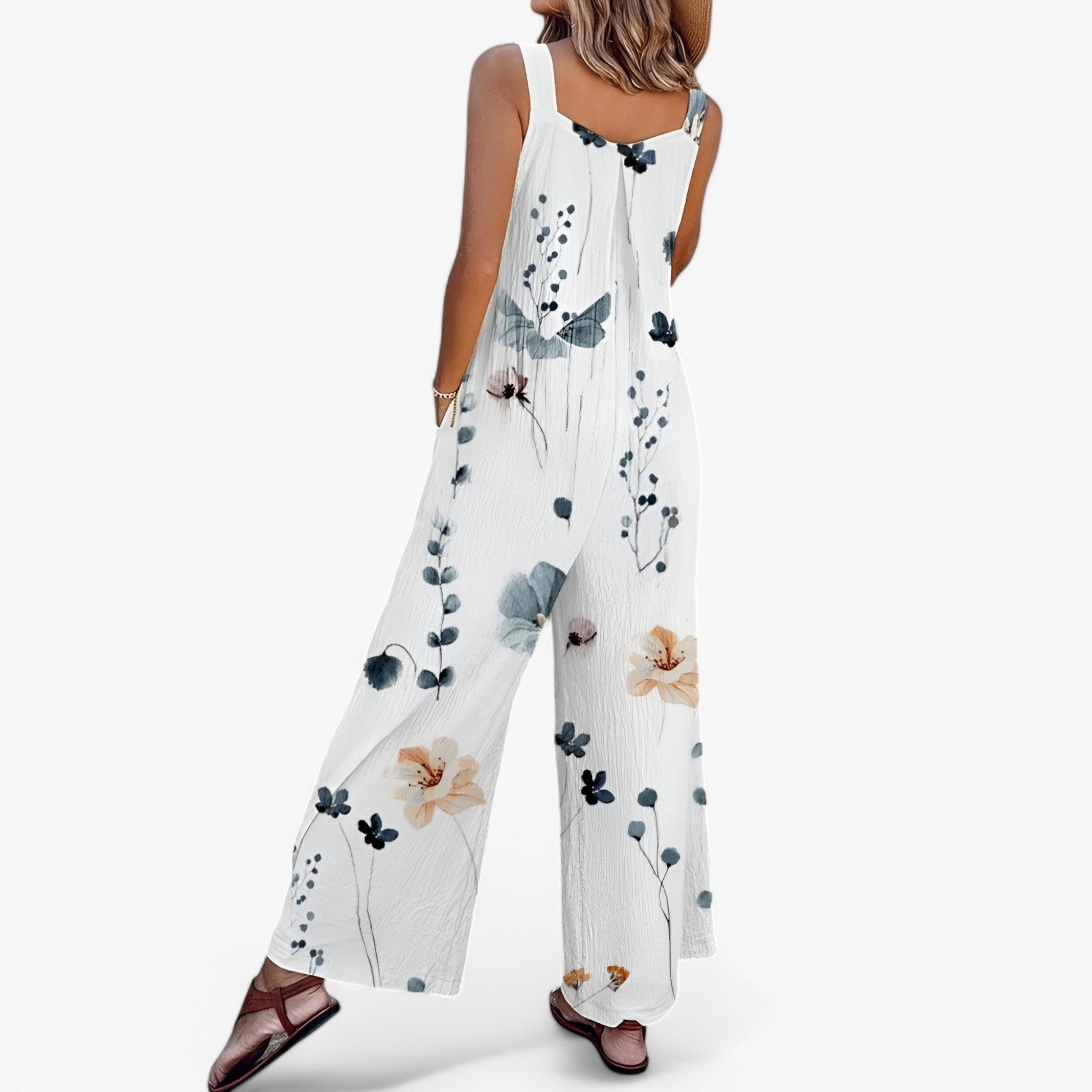 Tuta Senza Maniche con Stampa Floreale - - 20240411 657081741074100 b0n1st0t1s bottom fcm floreale jumpsuit maniche no121124 one-pieces PiuE87Q spring stampa summer TP-11-05 tuta tuta maniche YS - Concept Palermo