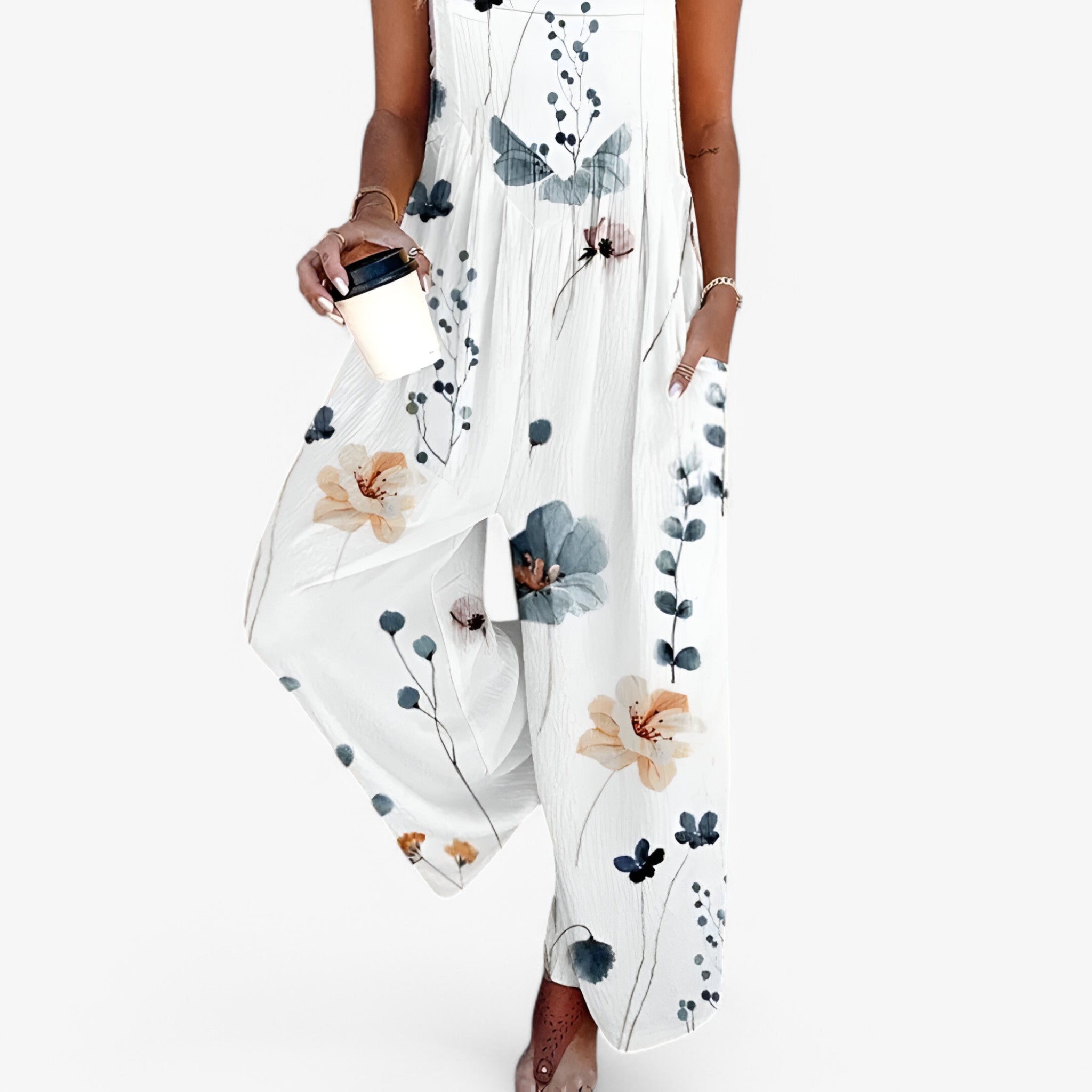 Tuta Senza Maniche con Stampa Floreale - - 20240411 657081741074100 b0n1st0t1s bottom fcm floreale jumpsuit maniche no121124 one-pieces PiuE87Q spring stampa summer TP-11-05 tuta tuta maniche YS - Concept Palermo