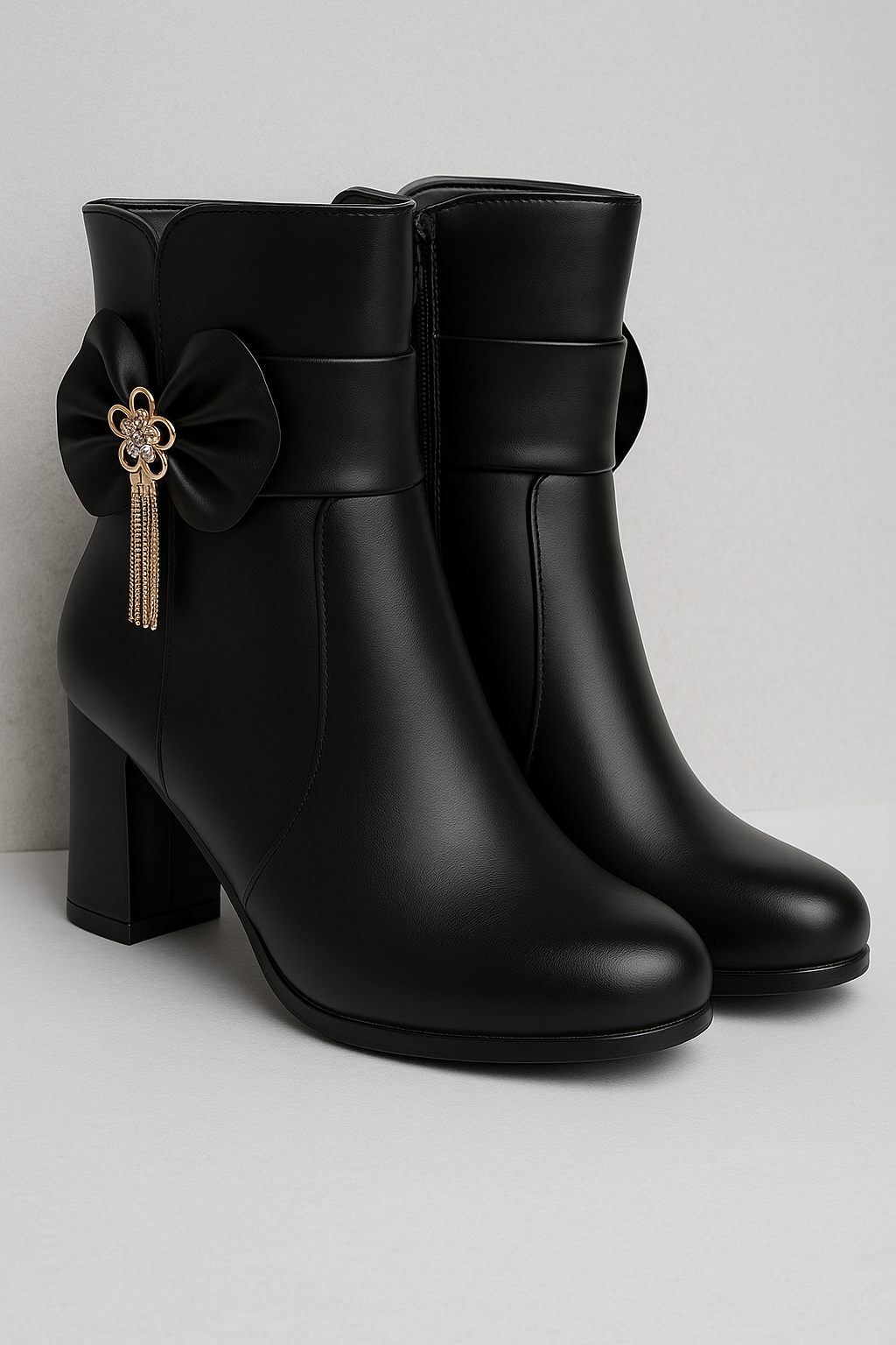 Stivaletti alla caviglia con fiocco e dettagli in cristallo Uomo - Nero - alla BOOTS Boots & Shoes caviglia cristallo dettagli fiocco Leather Boots shoes stivaletti stivaletti alla - Concept Palermo