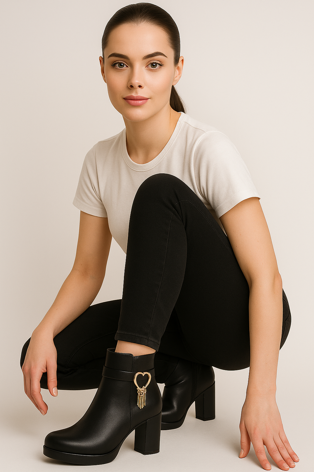 Stivaletti Uomo Eleganti con Tacco Alto e Charm a Cuore - Design Moderno - - BOOTS Boots & Shoes charm cuore shoes stivaletti stivaletti tacco tacco uomo - Concept Palermo
