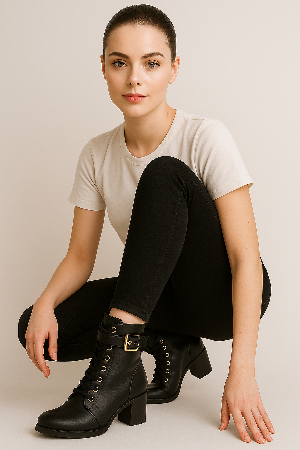 Stivaletti alla Caviglia con Lacci e Cinturino Regolabile - - alla BOOTS Boots & Shoes caviglia cinturino lacci regolabile shoes stivaletti stivaletti alla - Concept Palermo