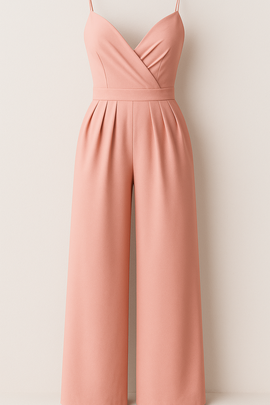 Tuta Elegante Donna con Spalline Sottili e Pantaloni a Palazzo Morbidi - Rosa - 12/28/2024 one-pieces palazzo pantaloni sottili spalline Summer/Jumpsuit tuta tuta spalline - Concept Palermo