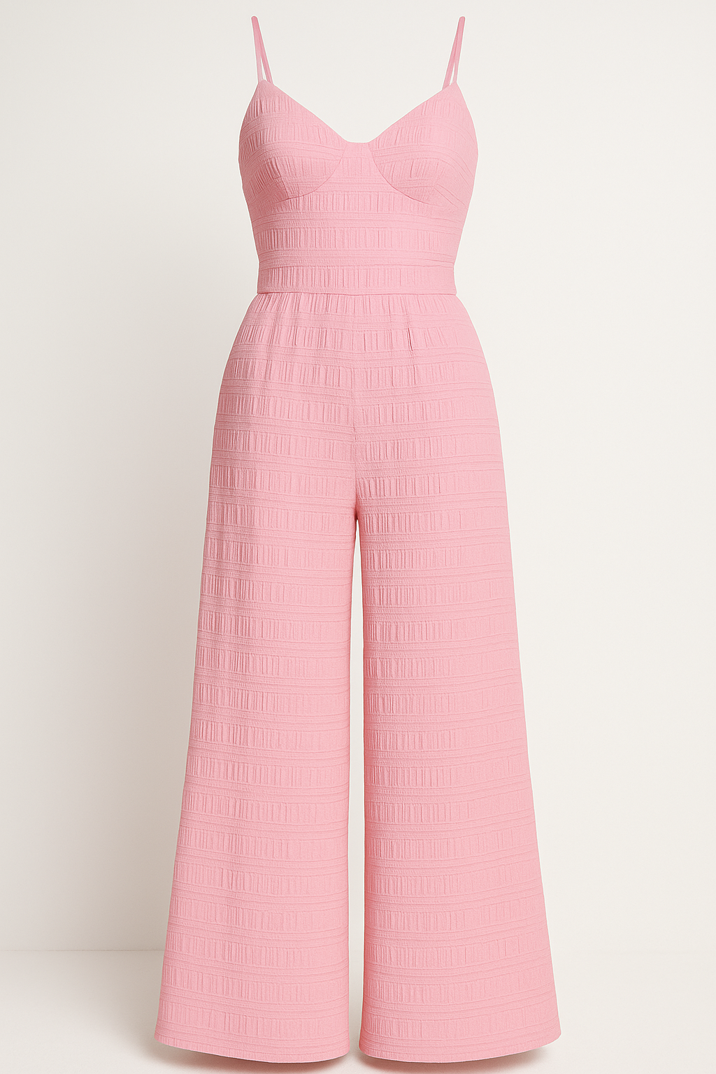 Tuta estiva con spalline sottili e nodo sulla schiena - Rosa - estiva female dress Maxi Dresses nodo one-pieces schiena soft fabric dress sottili spalline sulla summer dress trendy dress tuta women's dress - Concept Palermo