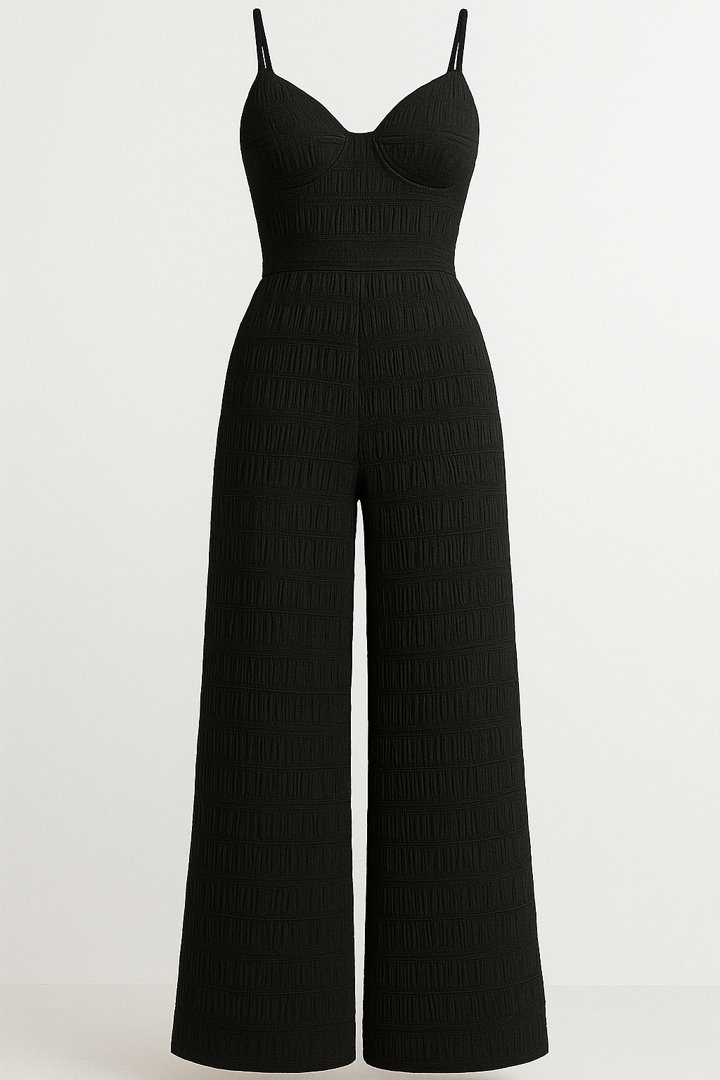 Tuta estiva con spalline sottili e nodo sulla schiena - Nera - estiva female dress Maxi Dresses nodo one-pieces schiena soft fabric dress sottili spalline sulla summer dress trendy dress tuta women's dress - Concept Palermo
