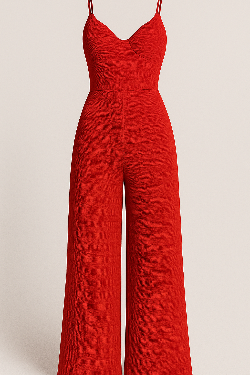 Tuta estiva con spalline sottili e nodo sulla schiena - Rossa - estiva female dress Maxi Dresses nodo one-pieces schiena soft fabric dress sottili spalline sulla summer dress trendy dress tuta women's dress - Concept Palermo