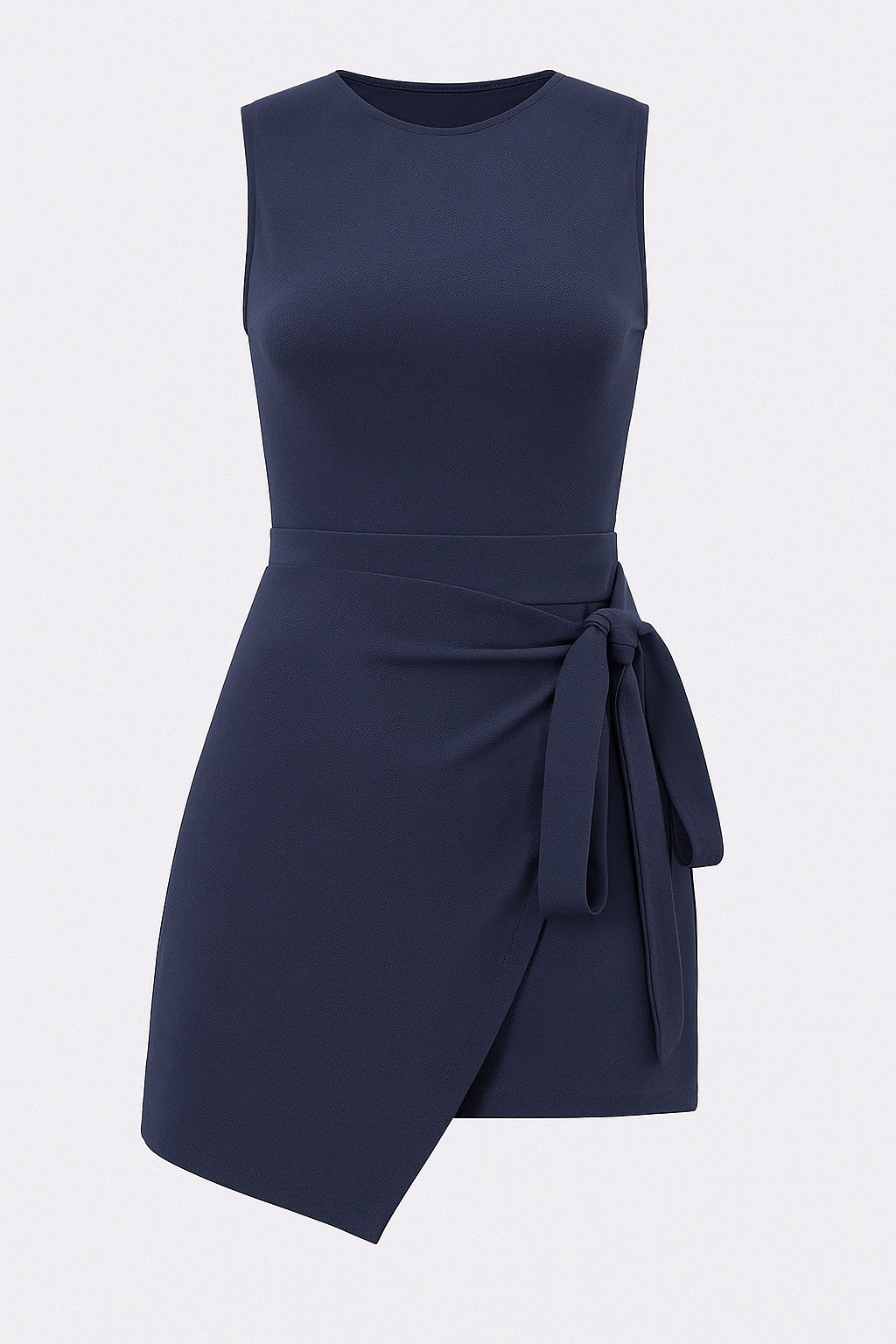 Abito Sportivo con Gonna Avvolgente – Eleganza Atletica Donna - Blu - abito abito sportivo atletica avvolgente Casual/Sporty donna eleganza gonna sportivo tuta sportiva uomo - Concept Palermo