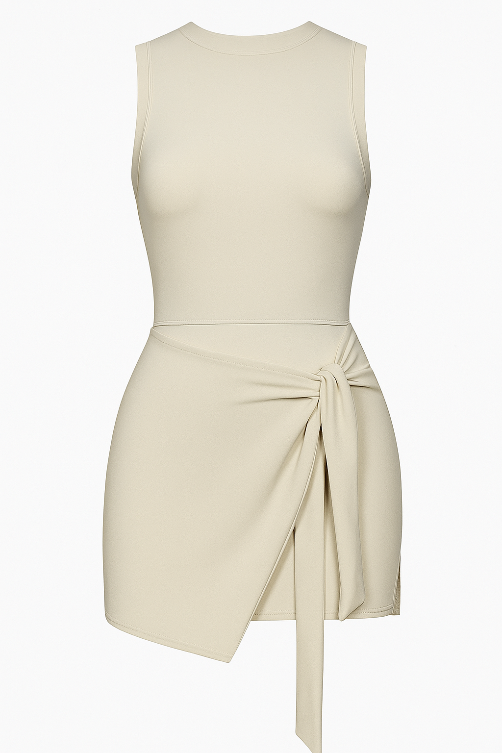 Abito Sportivo con Gonna Avvolgente – Eleganza Atletica Donna - Avena e albicocca - abito abito sportivo atletica avvolgente Casual/Sporty donna eleganza gonna sportivo tuta sportiva uomo - Concept Palermo