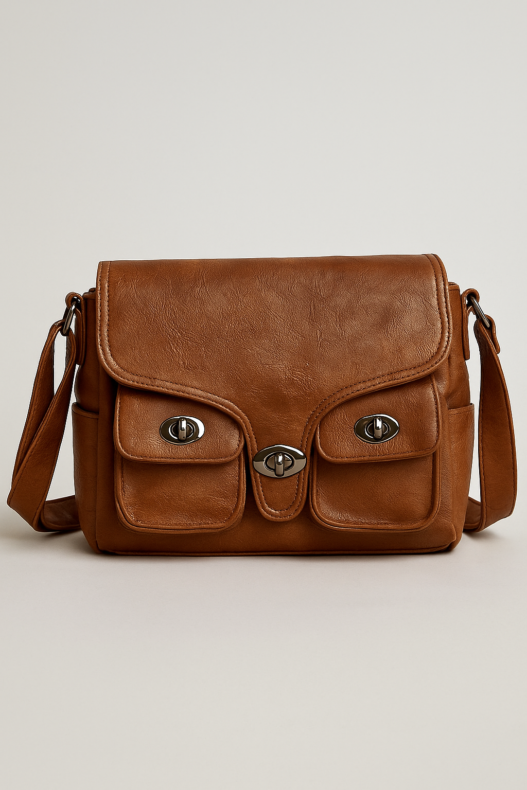 Borsa in Pelle PU Retrò Donna - Colore caramello - Bags borsa borsa pelle donna pelle retr Shoulder Bags women bags - Concept Palermo