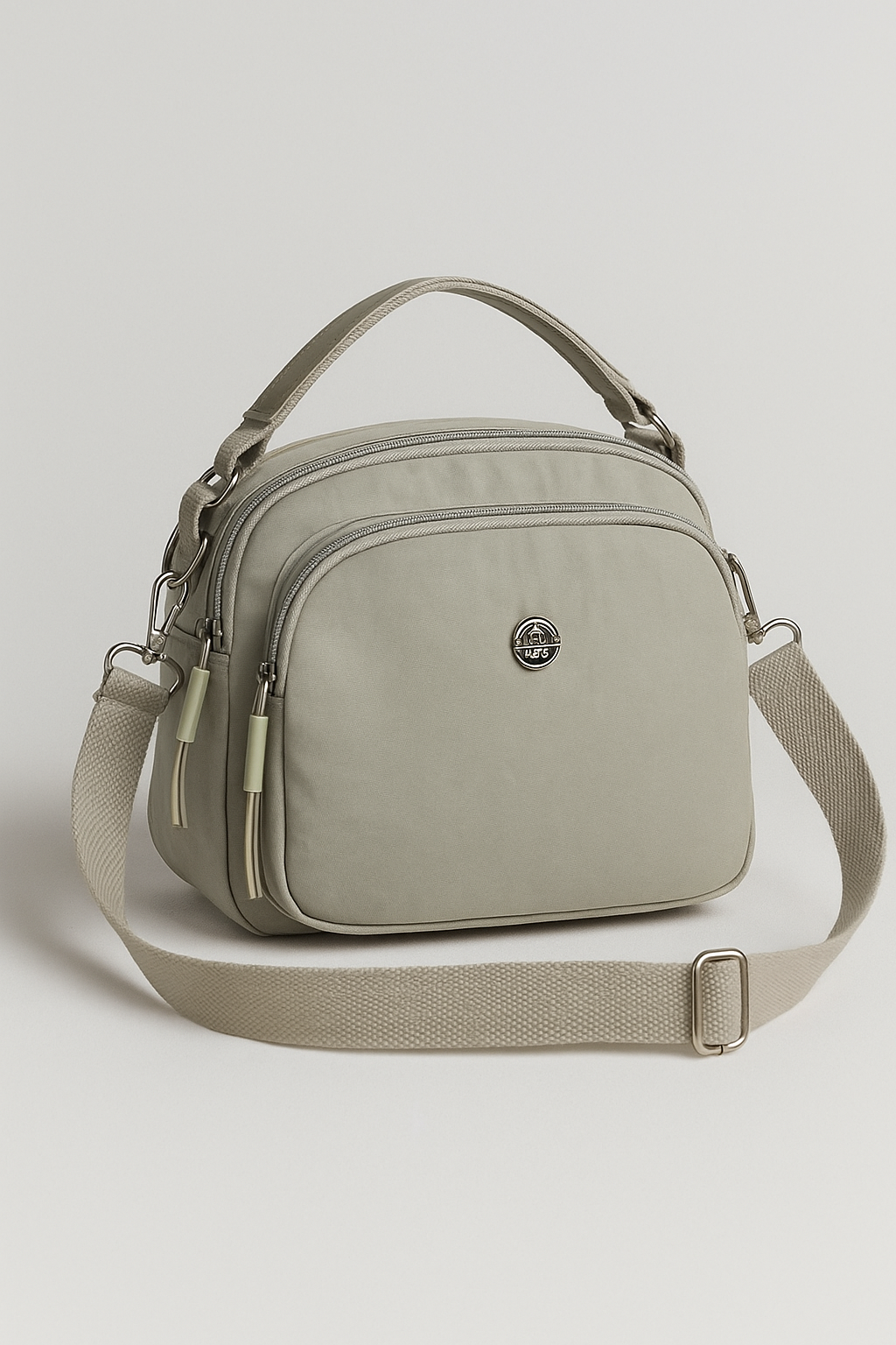 Borsa a Tracolla in Nylon Leggera, Resistente e Stile Compatto - Grigio (20cm< Lunghezza Max <30cm) - bag Bags borsa borsa tracolla compatto handbags leggera nylon resistente stile women bags Women's handbags - Concept Palermo