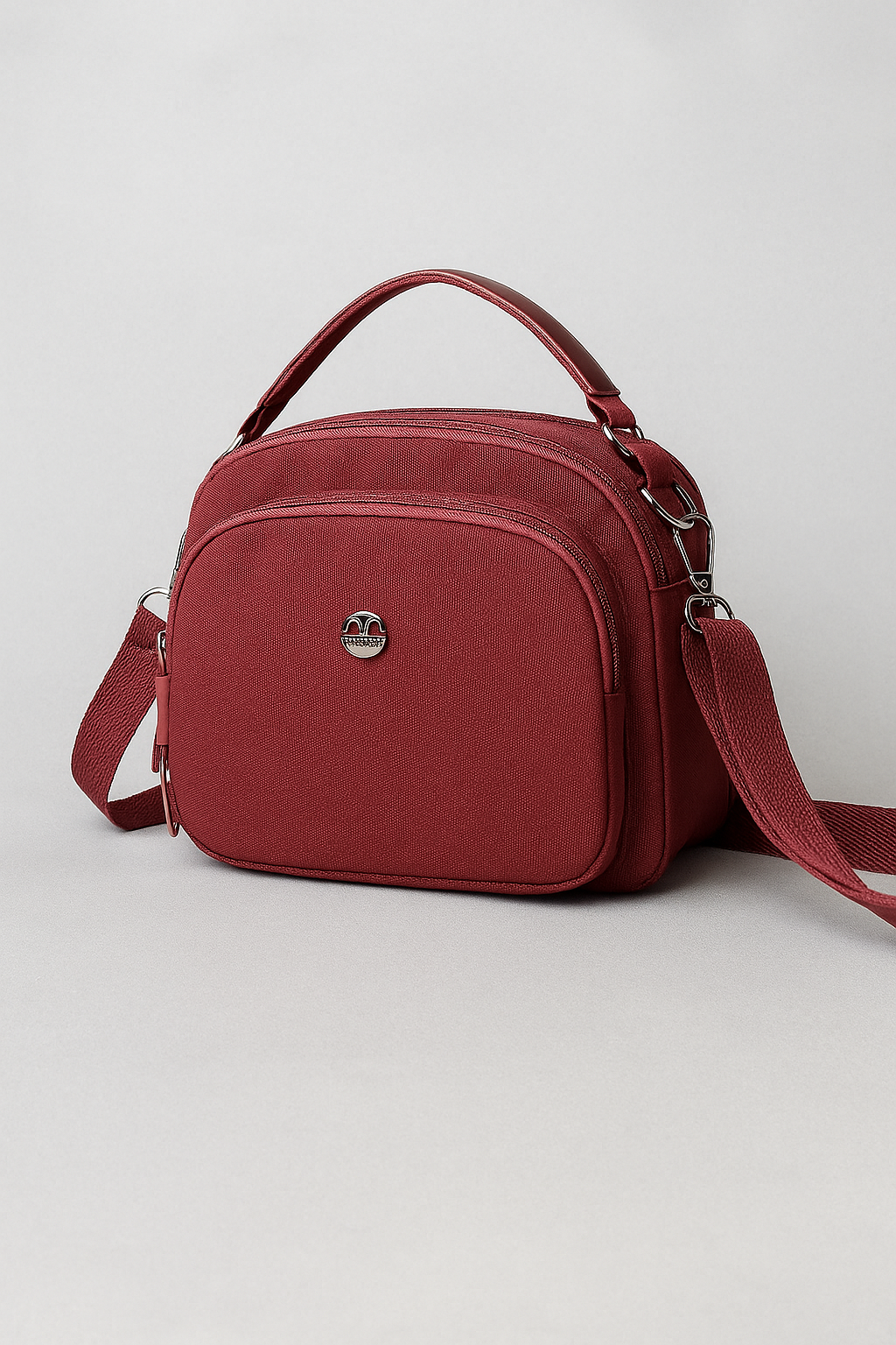 Borsa a Tracolla in Nylon Leggera, Resistente e Stile Compatto - Borgogna (20cm< Lunghezza Max <30cm) - bag Bags borsa borsa tracolla compatto handbags leggera nylon resistente stile women bags Women's handbags - Concept Palermo