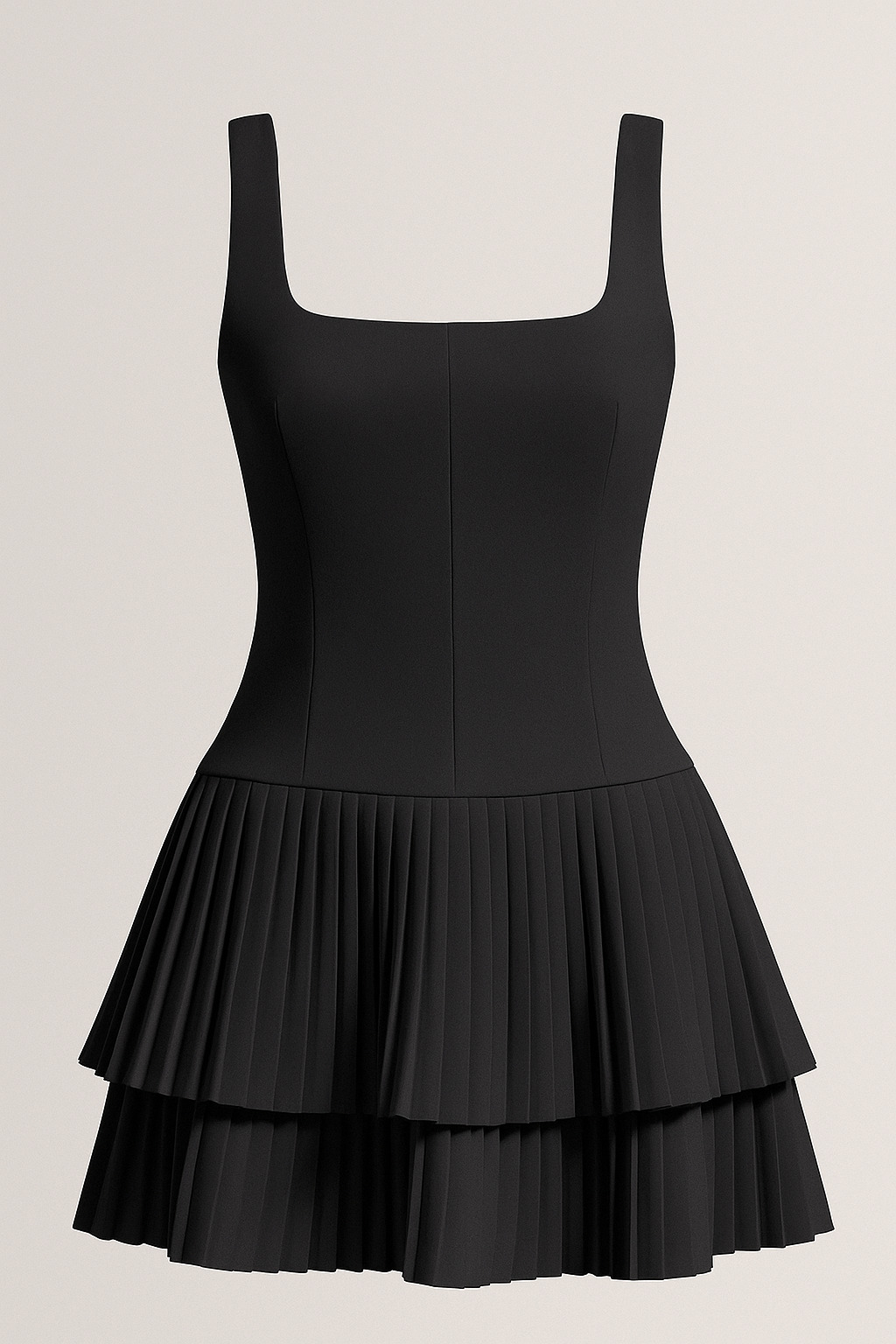 Abito Corto con Gonna Plissé a Balze Donna - - abito abito gonna balze beyond impact black blue cathryn-d clothing coll:dresses coll:work_chic coll:workleisure daily donna dresses elegant flashsale2023 gonna hm selected in_six_month inner sample invisible zipper joey select2 leisure memorial day sale no not_low_sales photo_model pink pleated plissé red regular regular fit short sleeveless slight stretch spring square neck summer white women work woven fabric yellow - Concept Palermo