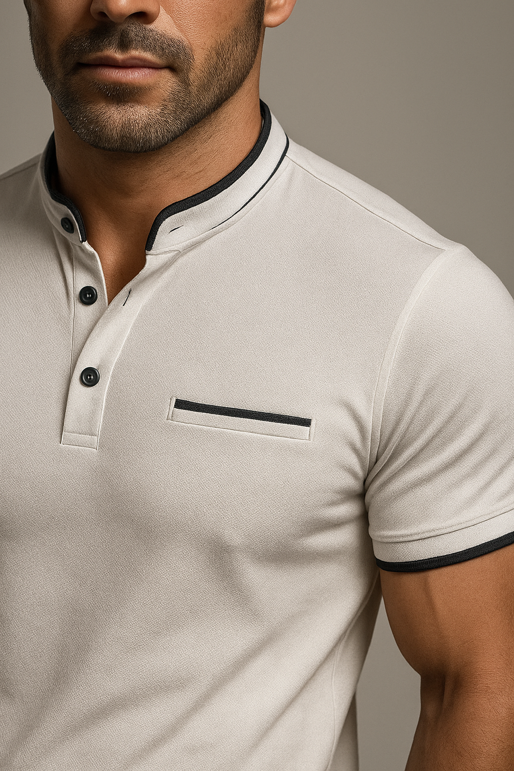 Polo Uomo Slim Fit in Cotone con Colletto alla Coreana - Tanti Colori e Taglie Disponibili - - alla colletto coreana men's polo men's polo shirt men's top clothes polo polo uomo shirts & polos Shirts und Polos slim uomo - Concept Palermo