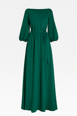 Maxi jurk elegant met tailleband Dames, lange zomerjurk
