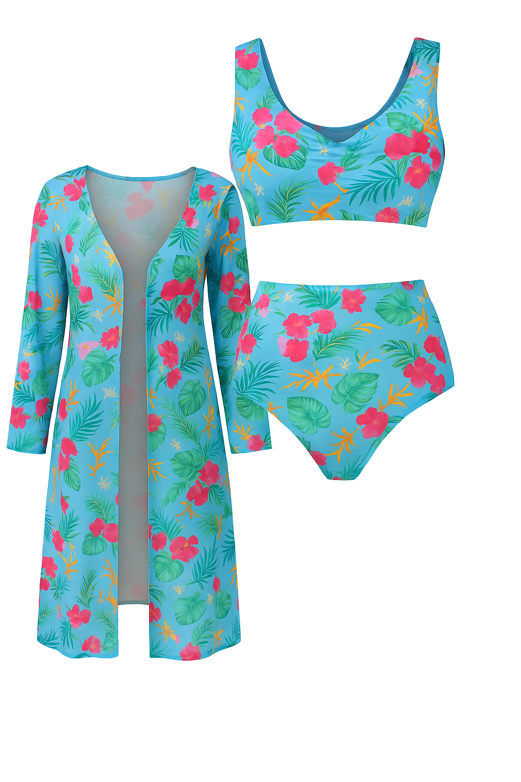Costumi Da Bagno Donna Tre Pezzi Colorati - Verde scuro - abbigliamento da mare bagno colorati costumi costumi bagno costumi colorati costumi comodi costumi con copricostume costumi da bagno donna costumi da piscina costumi estivi costumi tre pezzi donna eleganti costumi da bagno pezzi set costumi da bagno swimwear - Concept Palermo