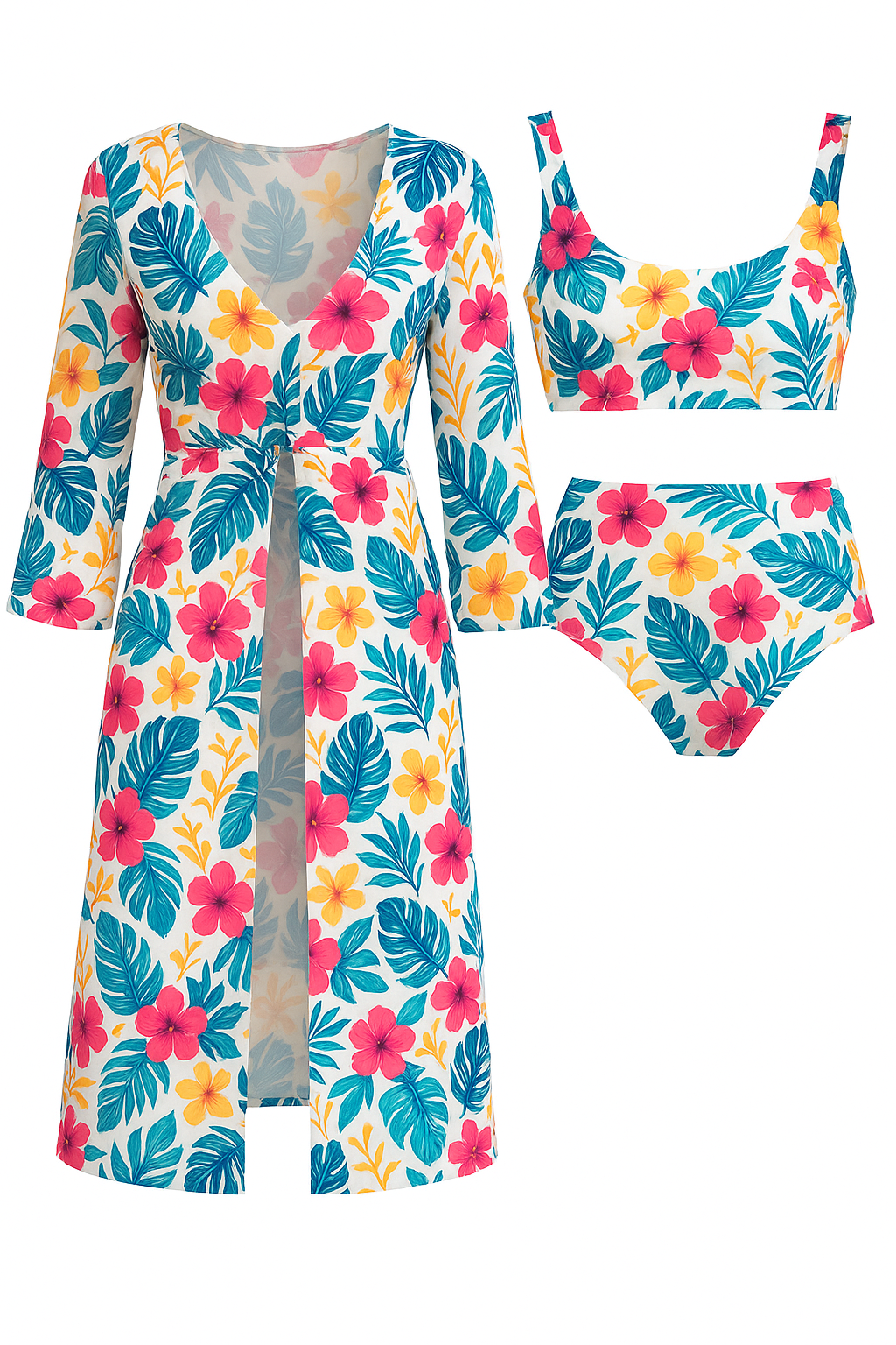 Costumi Da Bagno Donna Tre Pezzi Colorati - Blu cielo - abbigliamento da mare bagno colorati costumi costumi bagno costumi colorati costumi comodi costumi con copricostume costumi da bagno donna costumi da piscina costumi estivi costumi tre pezzi donna eleganti costumi da bagno pezzi set costumi da bagno swimwear - Concept Palermo