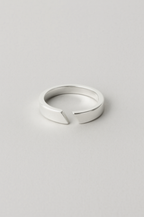 Verstelbare ring in goud/zilver