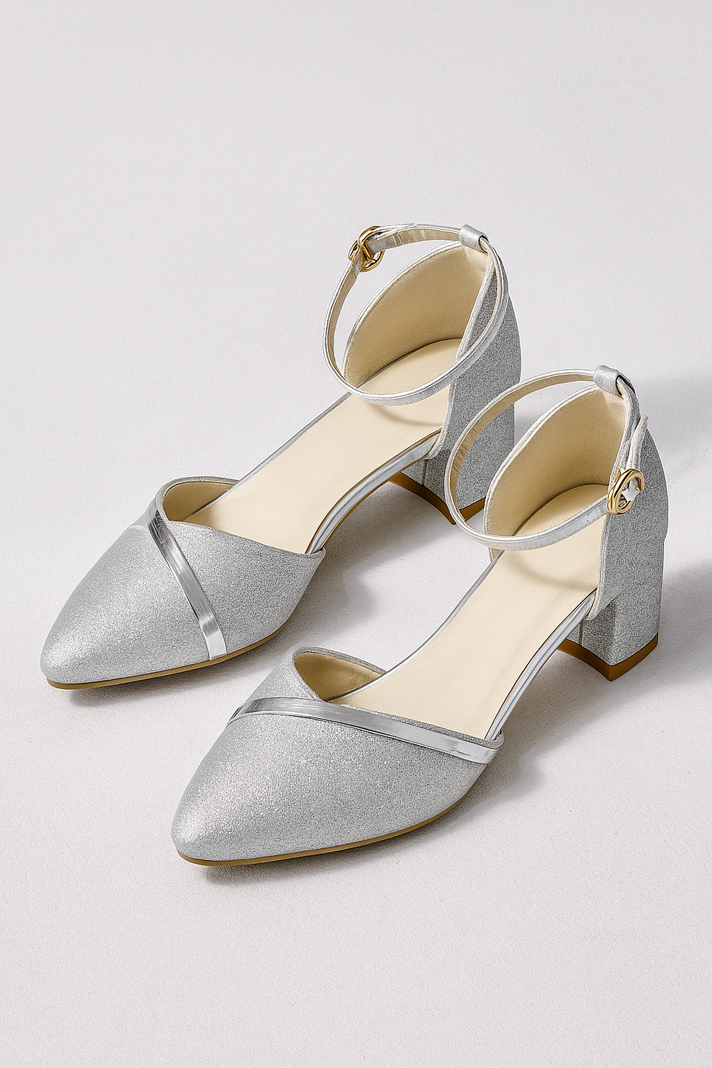 Décolleté con Tacco Blocco Eleganti in Colori Raffinati per Donna - Argento - blocco colori décolleté Frauen Sandalen helena | scarpe décolleté eleganti con tacco blocco in colori raffinati - € raffinati scarpe scarpe décolleté Summer tacco - Concept Palermo