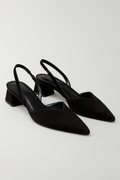 Zapatos slingback con punta en forma de diamante y tacón bloque moderno - Alta calidad, entrega rápida