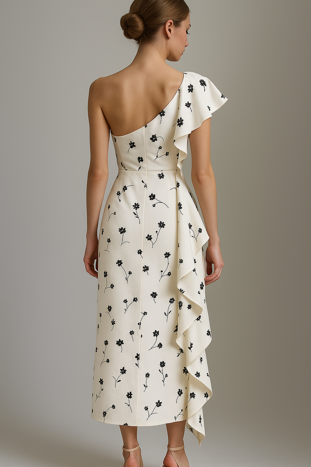 Vestito Donna Elegante Asimmetrico con Rouches - Ideale per Cerimonie e Occasioni Speciali - - abito abito asimmetrico abito con rouches abito donna abito spalla unica abito versatile asimmetrico design irregolare donna dresses look elegante moda femminile rouches silhouette taillèe tessuto di alta qualità vestito per eventi formali - Concept Palermo