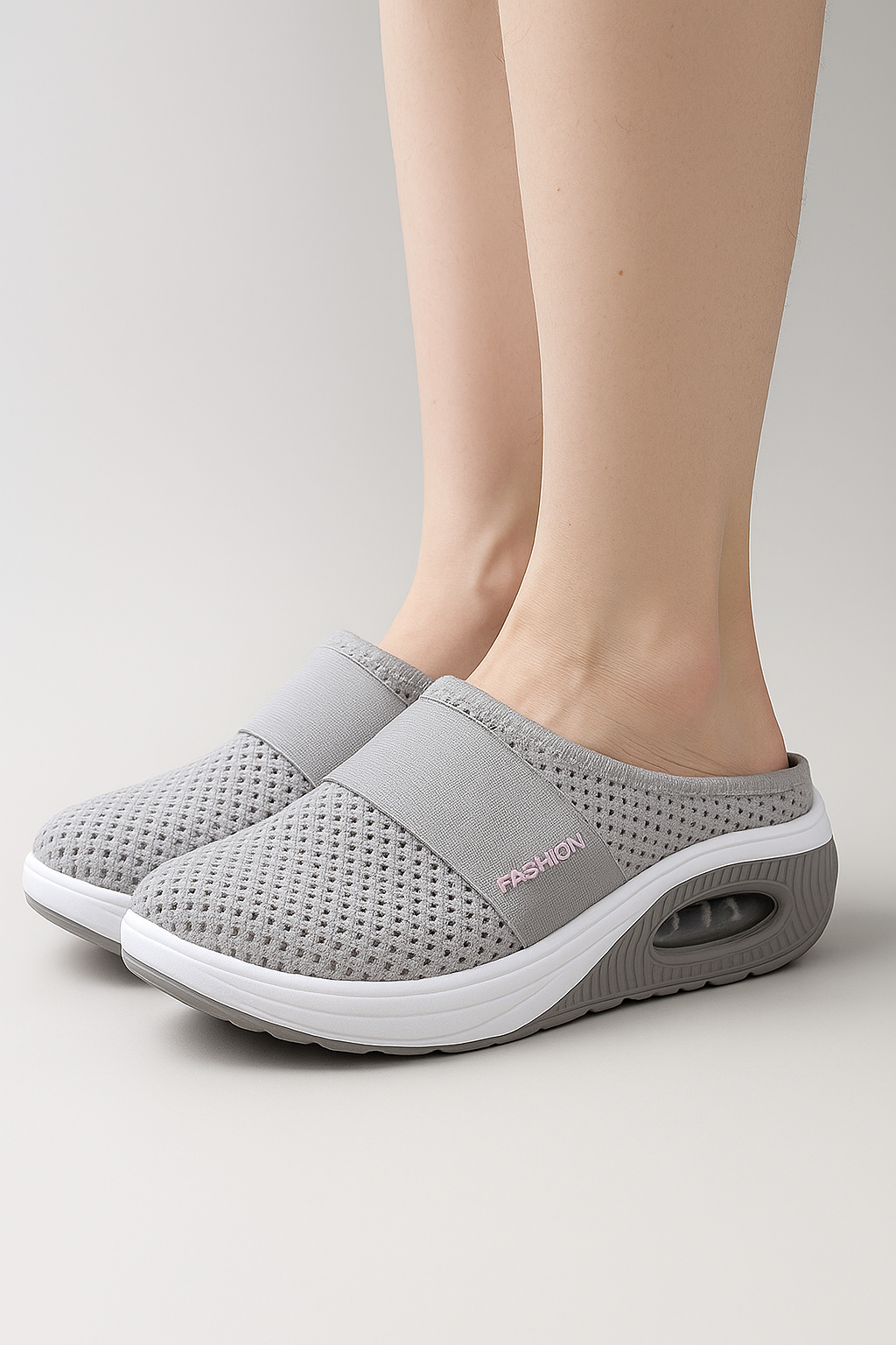 Parrucca Uomo Slip-On Traspirante in Mesh con Piattaforma e Suola Ammortizzata ad Aria - - aria imbottita mesh parrucca parrucca slip piattaforma shoes slip - Concept Palermo