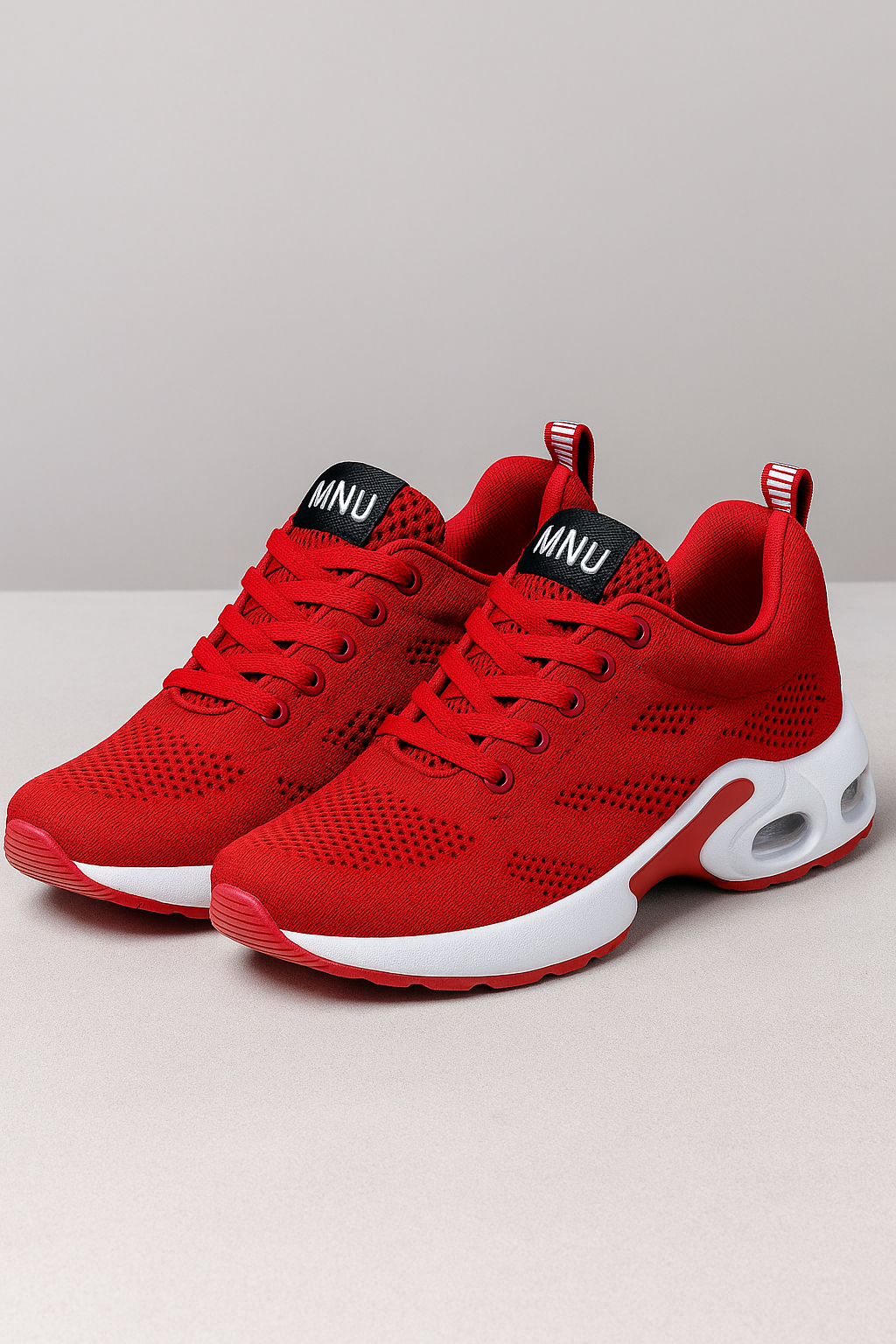 Sneakers da donna con suola con cuscinetto d'aria e rete traspirante Plastica - Rossa - aria cuscinetto donna plastica rete shoes shoes woman sneakers sneakers donna WOMEN womens shoes - Concept Palermo