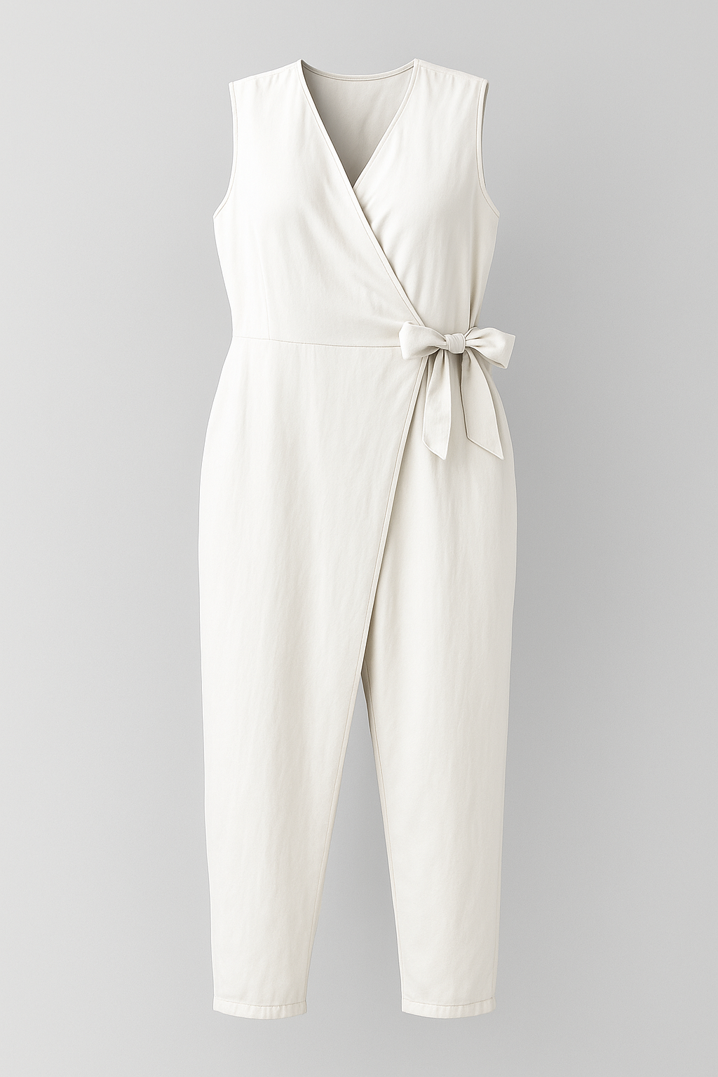 Jumpsuit Donna Senza Maniche - Bianco - abbigliamento femminile combinazione di stile e comfort davvero facile da indossare donna jumpsuit jumpsuit donna jumpsuit elegante jumpsuit estiva jumpsuit in vari colori jumpsuit senza maniche jumpsuit versatile maniche one-pieces outfit per occasioni speciali taglie disponibili jumpsuit - Concept Palermo