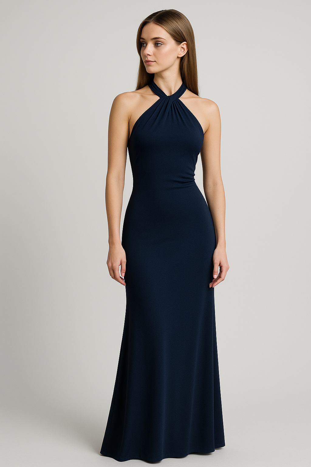 Abito Maxi con Scollo All’Americana Donna - - abbigliamento serale abito abito aderente abito maxi elegante abito scollo americana donna dresses look sofisticato moda donna outfit da matrimonio scollo scollo all'americana stile elegante tessuto elasticizzato vestito da cerimonia - Concept Palermo