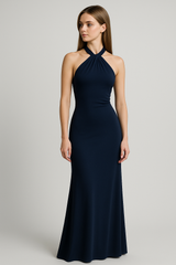 Maxi jurk voor dames met Amerikaanse halslijn, elegant en zomers