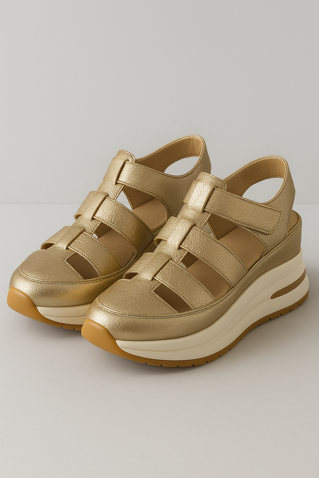 Sandali Donna Estivi Comodi Antiscivolo per Mare e Passeggio - Oro - accessori moda estiva antiscivolo calzature traspiranti comodi donna estivi footwear estivo moda estiva sandali sandali antiscivolo sandali comodi donna sandali donna sandali eleganti sandali estivi sandali versatili shoes suola ergonomica - Concept Palermo