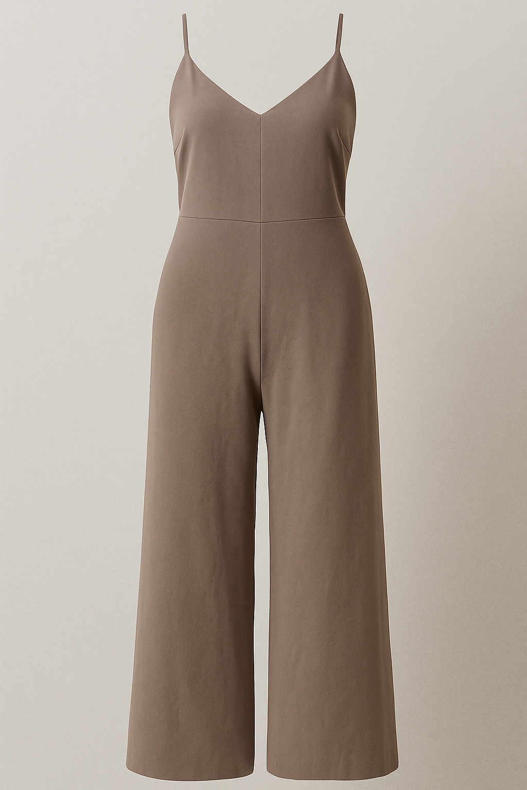 Tuta Donna Senza Maniche Poliestere - Moka - abito estivo completo elegante donna maniche moda donna one-pieces outfit versatile poliestere tuta tuta casual tuta con zip tuta donna tuta elegante tuta in poliestere tuta per eventi vestito senza maniche - Concept Palermo