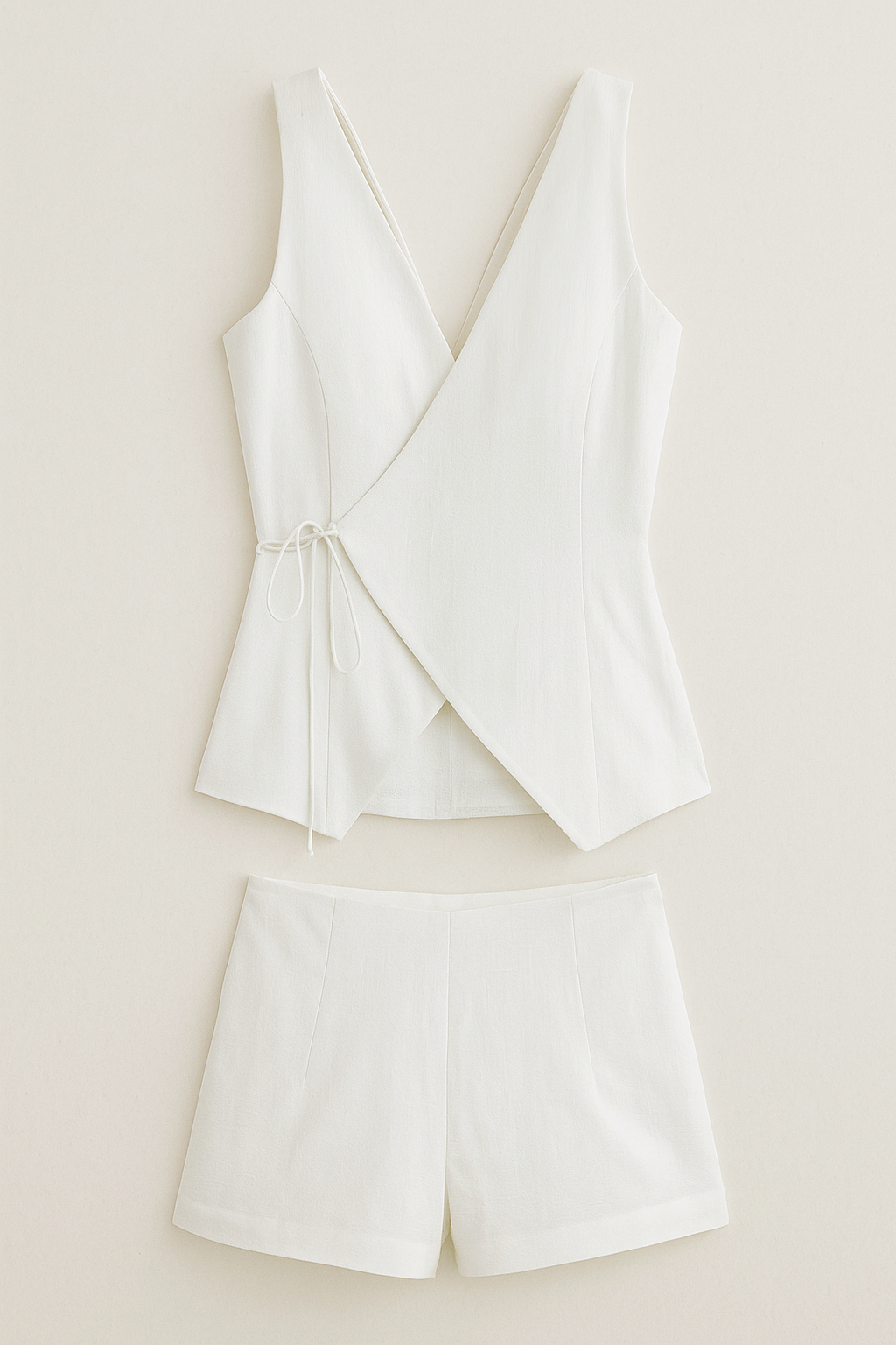 Tuta senza maniche con tie-dye per - Bianco - day dresses fashion occasion: going out fashion style: feminine fashion style: modest feminine maniche outfit sets tuta tuta maniche - Concept Palermo