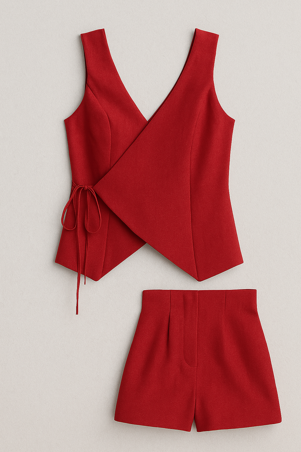 Tuta senza maniche con tie-dye per - Rosso - day dresses fashion occasion: going out fashion style: feminine fashion style: modest feminine maniche outfit sets tuta tuta maniche - Concept Palermo