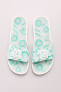 Sandalias de baño para mujer Wellness con plantilla masajeadora