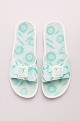 Wellness badsandalen voor dames met masserende binnenzool