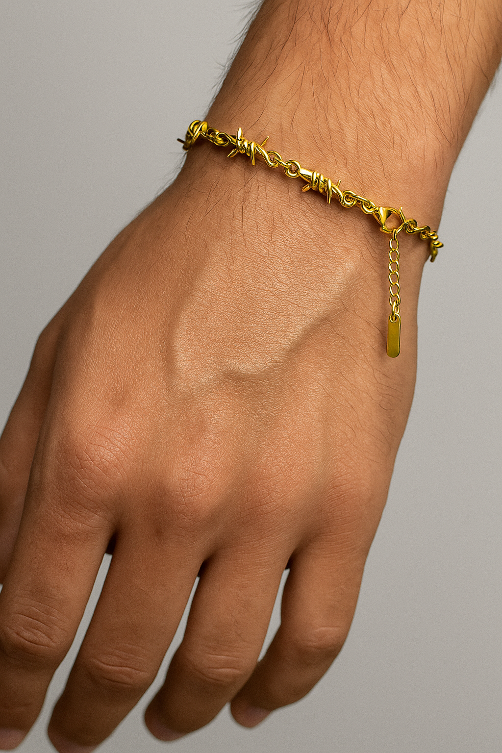 Braccialetto Donna Spinoso in Filo di Metallo Argentato, Stile Punk Rock - - braccialetti braccialetti filo bracelet for men BRACELET FOR WOMEN BRACELETS donna filo jewelry spinato - Concept Palermo