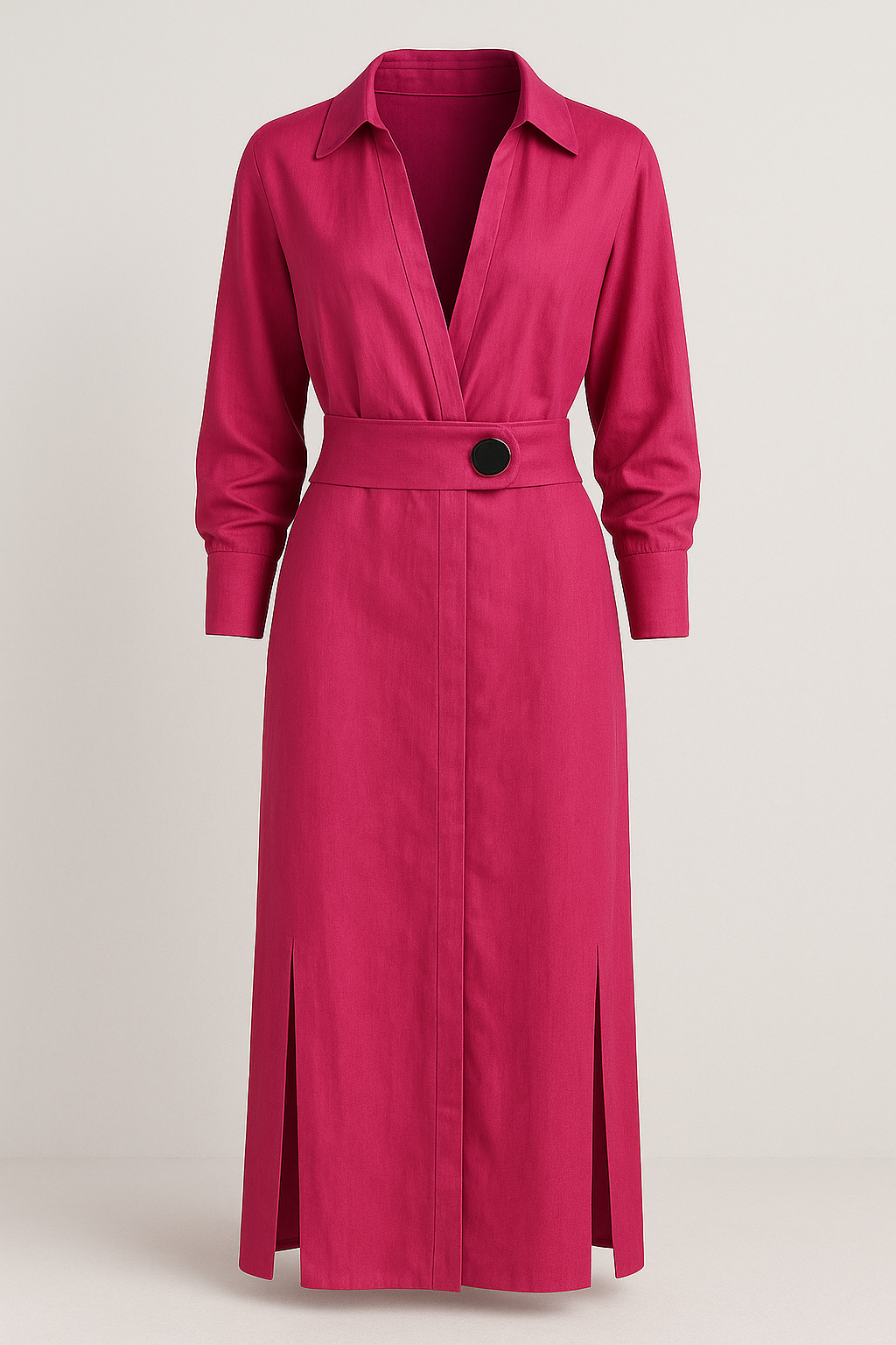 Abito Maxi Donna Elegante con Scollatura a V Profonda, Vestito Lungo Estivo - Rosa - abito abito lungo elegante abito lungo scollatura a V abito maxi eleganza abito scollatura abito traspirante abito versatile occasioni donna dresses look raffinato estate maxi dress estate moda estiva chic scollatura vestito estivo donna vestito senza maniche - Concept Palermo