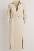 Abito Maxi Donna Elegante con Scollatura a V Profonda, Vestito Lungo Estivo