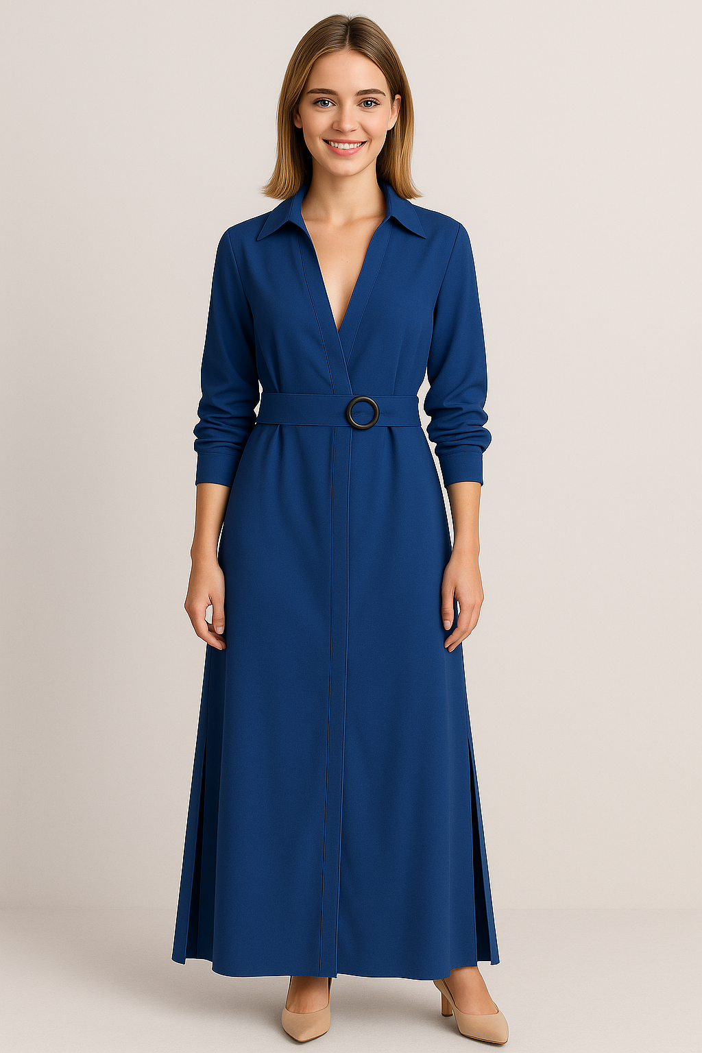 Abito Maxi Donna Elegante con Scollatura a V Profonda, Vestito Lungo Estivo - - abito abito lungo elegante abito lungo scollatura a V abito maxi eleganza abito scollatura abito traspirante abito versatile occasioni donna dresses look raffinato estate maxi dress estate moda estiva chic scollatura vestito estivo donna vestito senza maniche - Concept Palermo