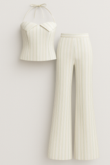 Licht zomeroutfit met top en broek voor heren