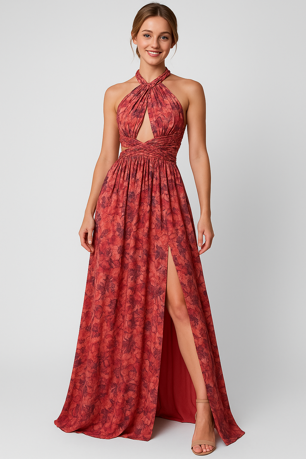 Abito Estivo Maxi Floreale Donna - - abbigliamento femminile abito abito estivo abito maxi estivo abito senza maniche complementi estivi design elegante donna dresses estivo fashion estivo floreale look casual outfit da spiaggia vestito floreale vestito leggero - Concept Palermo