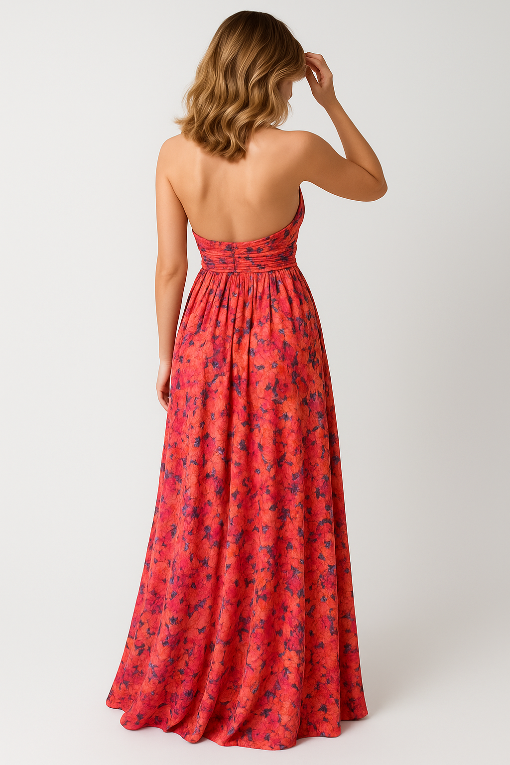 Abito Estivo Maxi Femminile con Schiena Scoperta - - abbigliamento per la spiaggia abiti leggeri abito abito con schiena scoperta abito estivo abito floreale dresses estivo femminile look fresco e romantico maxi abito femminile moda estiva outfit estivo schiena scoperta vestito da giardino - Concept Palermo