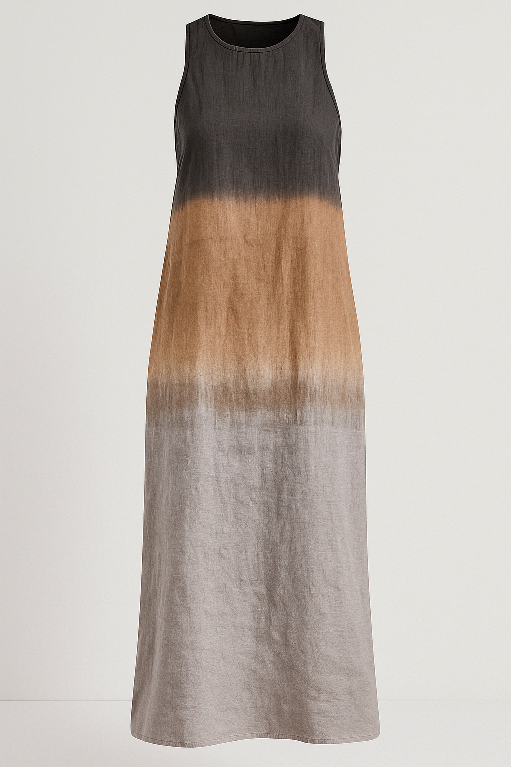 Abito Donna Estivo Senza Maniche A-Linea - Grigio - abito abito A-Line abito casual abito da viaggio abito donna abito estivo abito midi abito senza maniche comfort estivo donna dresses estivo linea maniche moda estiva moda femminile stile elegante - Concept Palermo