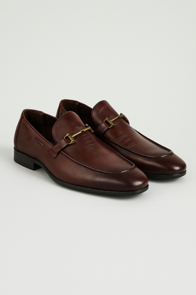 Mocassini uomo eleganti in vera pelle marrone con anello, ideali per ufficio e tempo libero - - anello classici decorativo Linen marroni Men Men's Shoes mocassini mocassini classici pelle shoes Solid - Concept Palermo